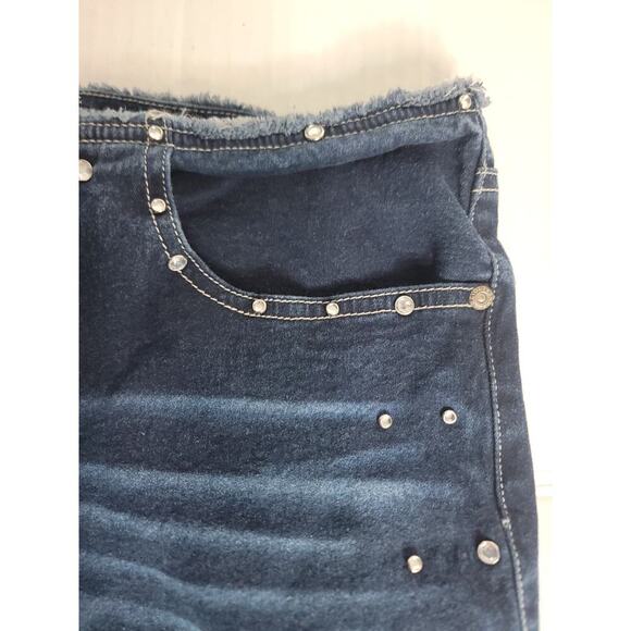 Revolt Jeans Sz 15/16 Straight Leg Low Rise Bling Vintage Y2k Rodeo Festival - Picture 5 of 9